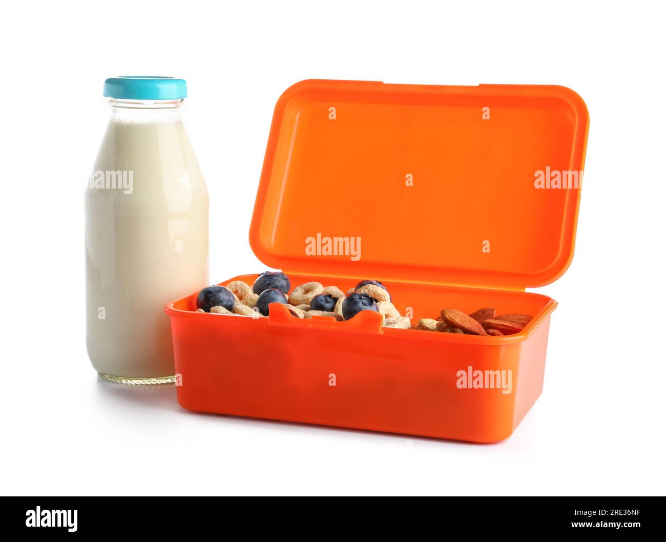 Lunch box milk carton cookies bread hi-res stock photography and images -  Alamy