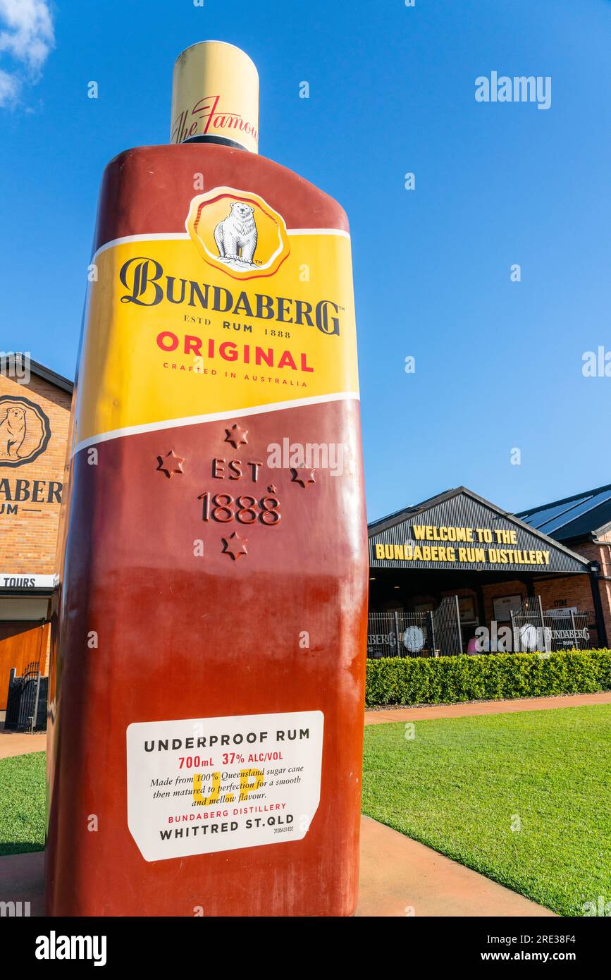 Bundaberg, Queensland, Australia - Bundaberg Rum distillery building Stock Photo