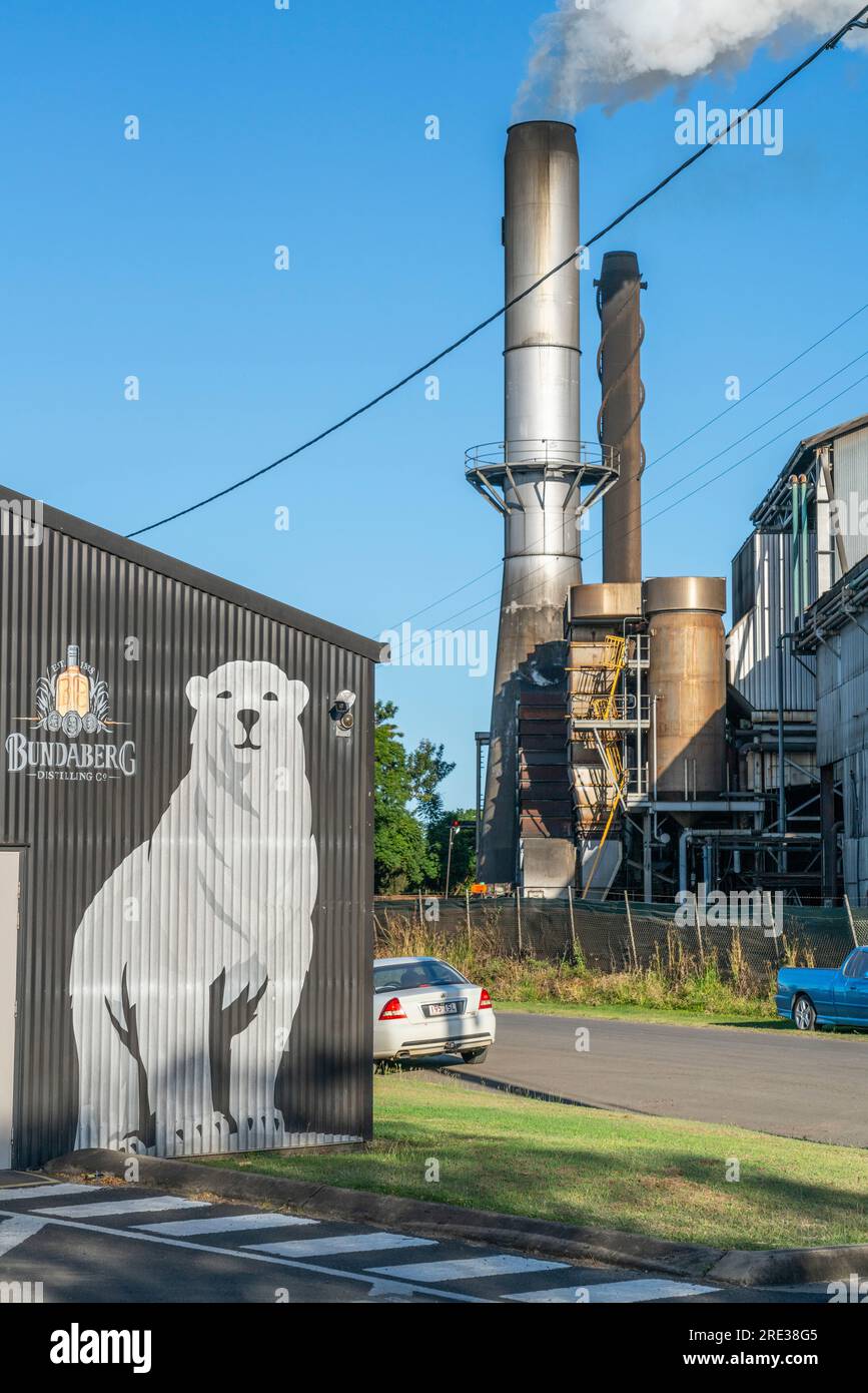 Bundaberg, Queensland, Australia - Bundaberg Rum distillery building Stock Photo