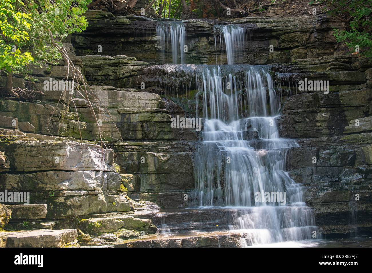 small waterfall - long exposure - Princess Louise Falls - Chutes ...