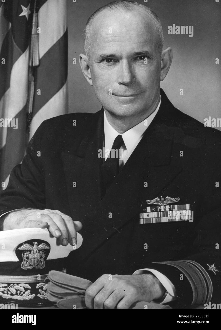 US Navy, USN Whitaker, Reuben Thornton, 23.9.1911 - 9.10.1985, American admiral, ADDITIONAL-RIGHTS-CLEARANCE-INFO-NOT-AVAILABLE Stock Photo