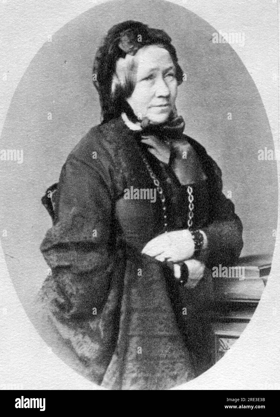 Wille, Eliza, 9.3.1809 - 23.12.1893, German authoress / writer, 19th century, ADDITIONAL-RIGHTS-CLEARANCE-INFO-NOT-AVAILABLE Stock Photo