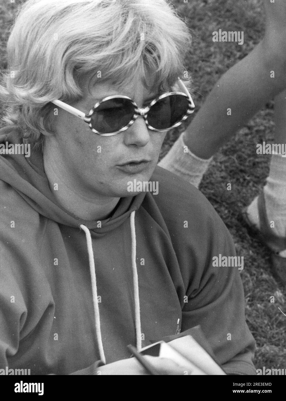 Westermann, Liesel, * 2.11.1944, German athlete, break during the Olympic Games, Munich, ADDITIONAL-RIGHTS-CLEARANCE-INFO-NOT-AVAILABLE Stock Photo