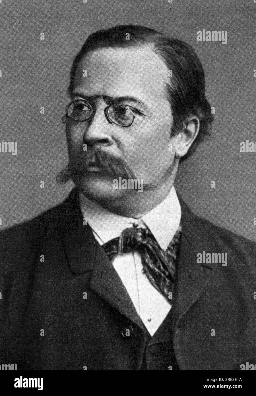 Wildenbruch, Ernst von, 3.2.1845 - 15.1.1909, German writer, print after photograph, 1889, ADDITIONAL-RIGHTS-CLEARANCE-INFO-NOT-AVAILABLE Stock Photo