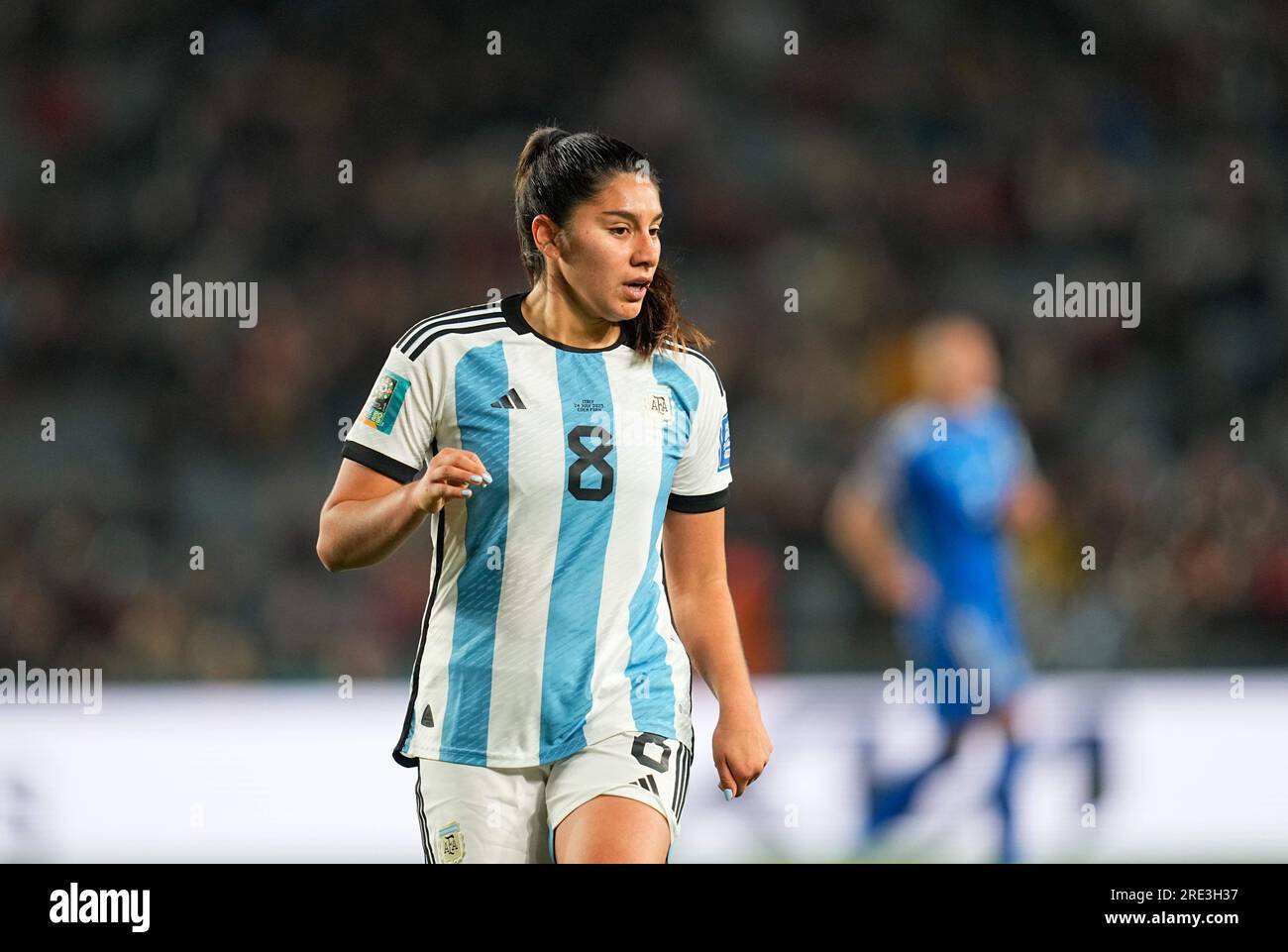 July 24 2023: Daiana Falfan (Argentina) looks on during a Group G - FIFA Women's World Cup Australia & New Zealand 2023 game, Italy vs Argentina, at Eden Park, Auckland, New Zealand. Kim Price/CSM Stock Photo