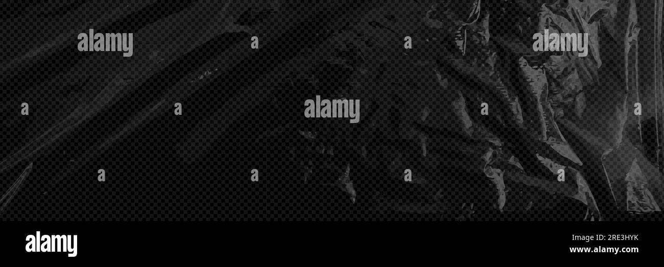 Vinyl plastic cover texture frame with shrink. Film overlay 3d effect