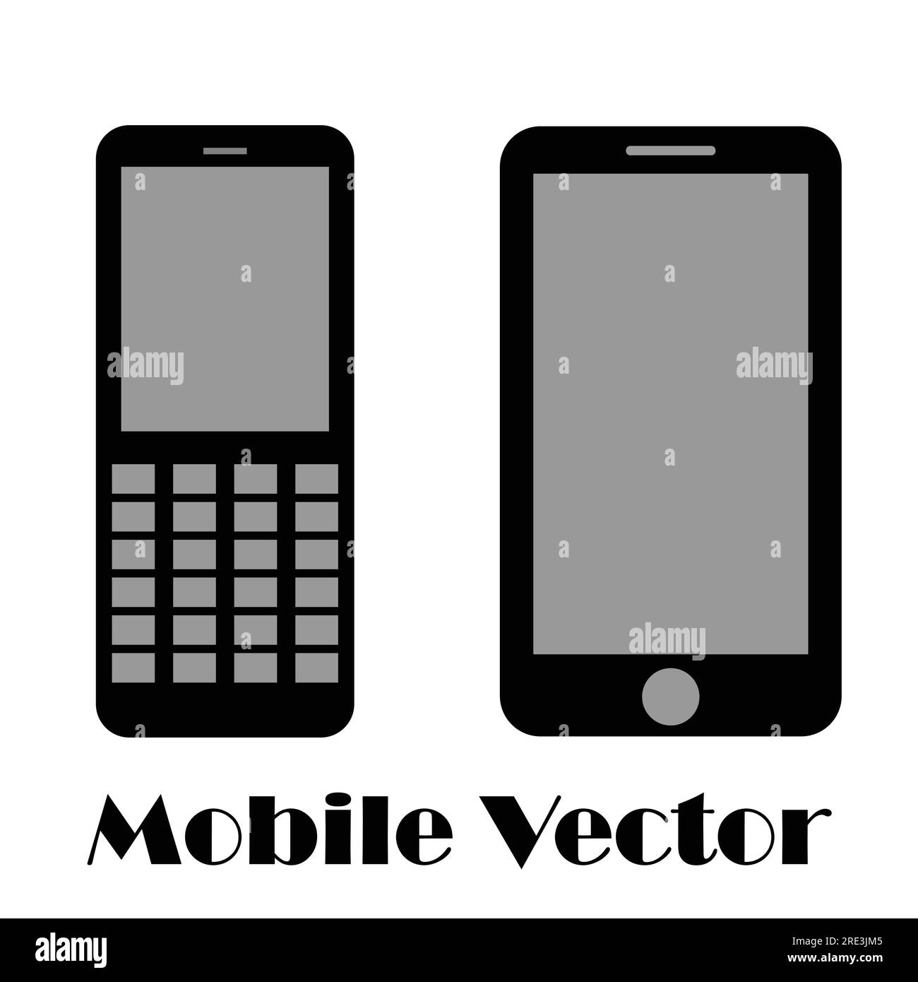 Cell phone vector icon set Stock Vector Image & Art - Alamy