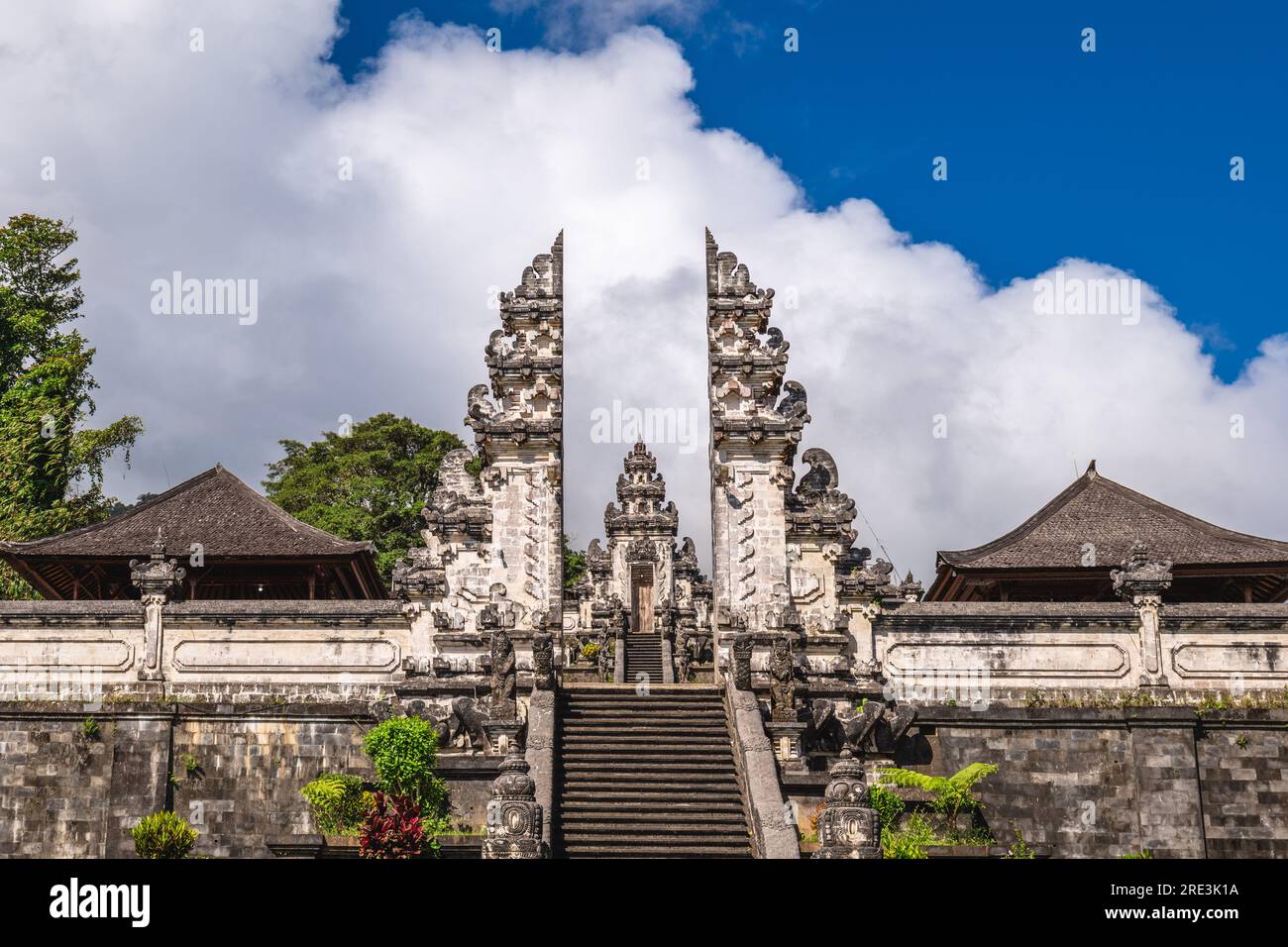 Pura Penataran Agung Lempuyang in the slope of Mount Lempuyang in Karangasem, Bali Stock Photo