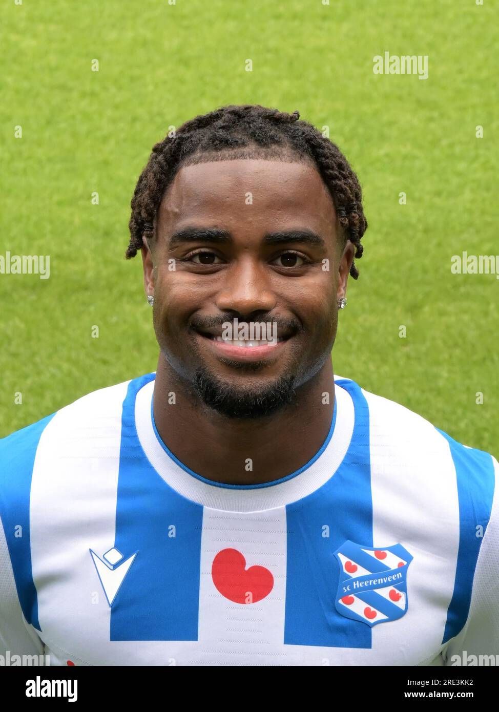 HERENVEEN - Che Nunnely during the Photo Press Day of sc Heerenveen at the Abe Lenstra Stadium on July 24, 2023 in Heerenveen, Netherlands. AP | Dutch Height | GERRIT OF COLOGNE Stock Photo