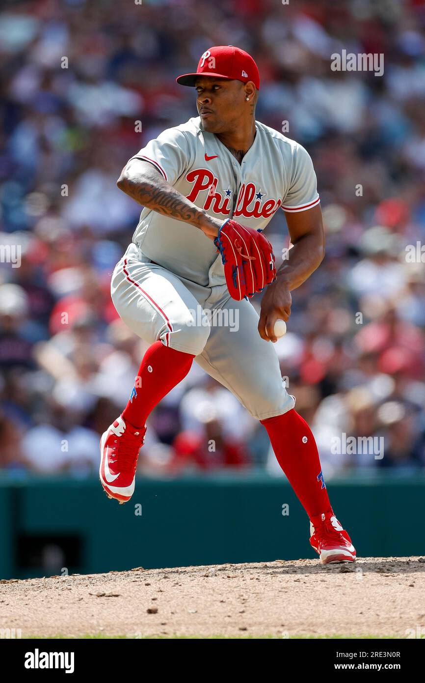Philadelphia Phillies relief pitcher Gregory Soto (30) throws to the