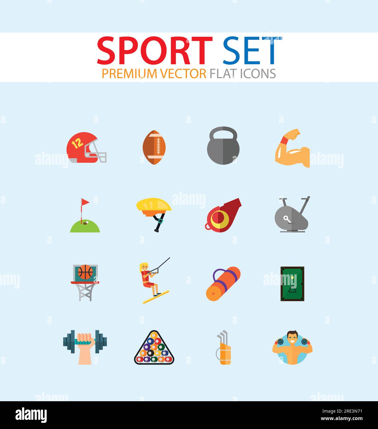 Sport Icons Set Stock Vector Image & Art - Alamy
