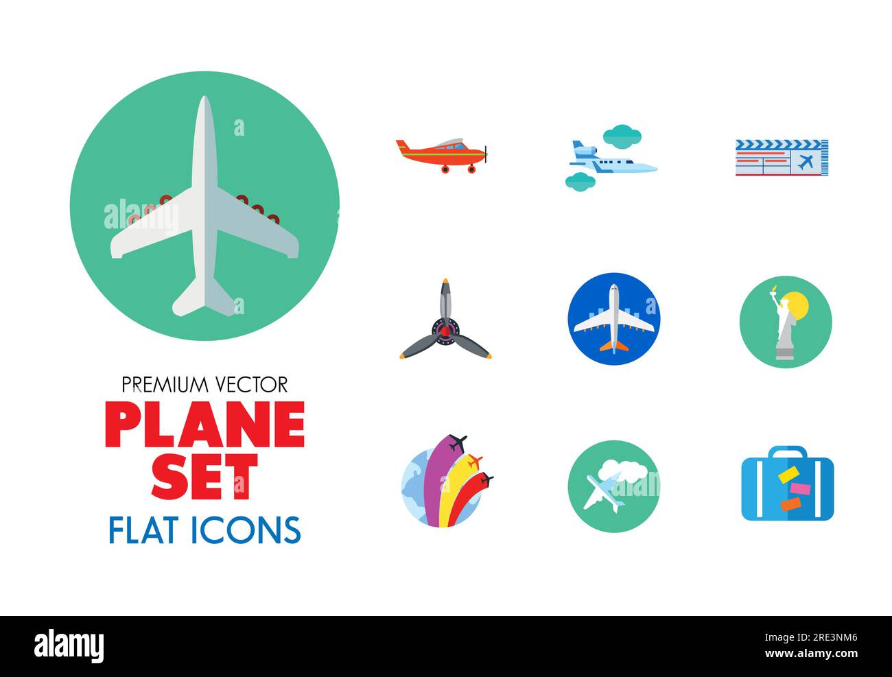 Entertainment plane Stock Vector Images - Alamy