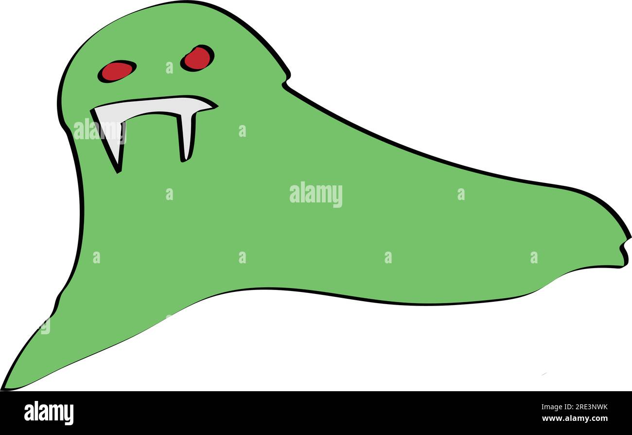 A slime monster Stock Vector