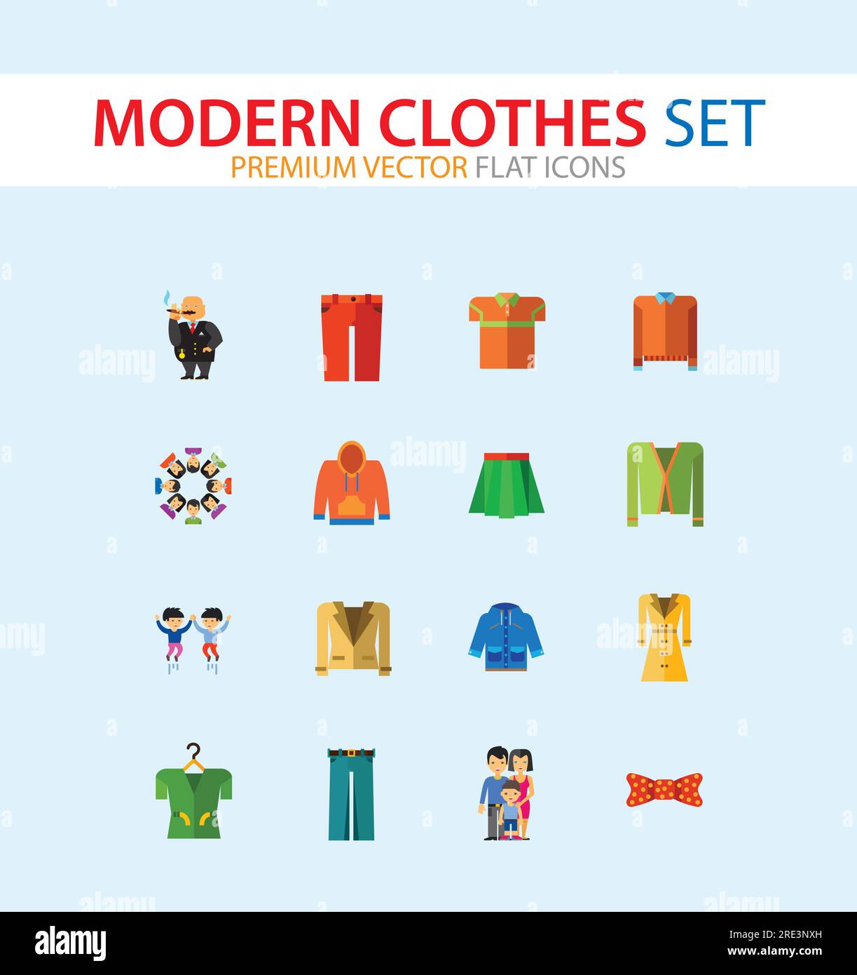 Modern Clothes Icon Set Stock Vector Image & Art Alamy