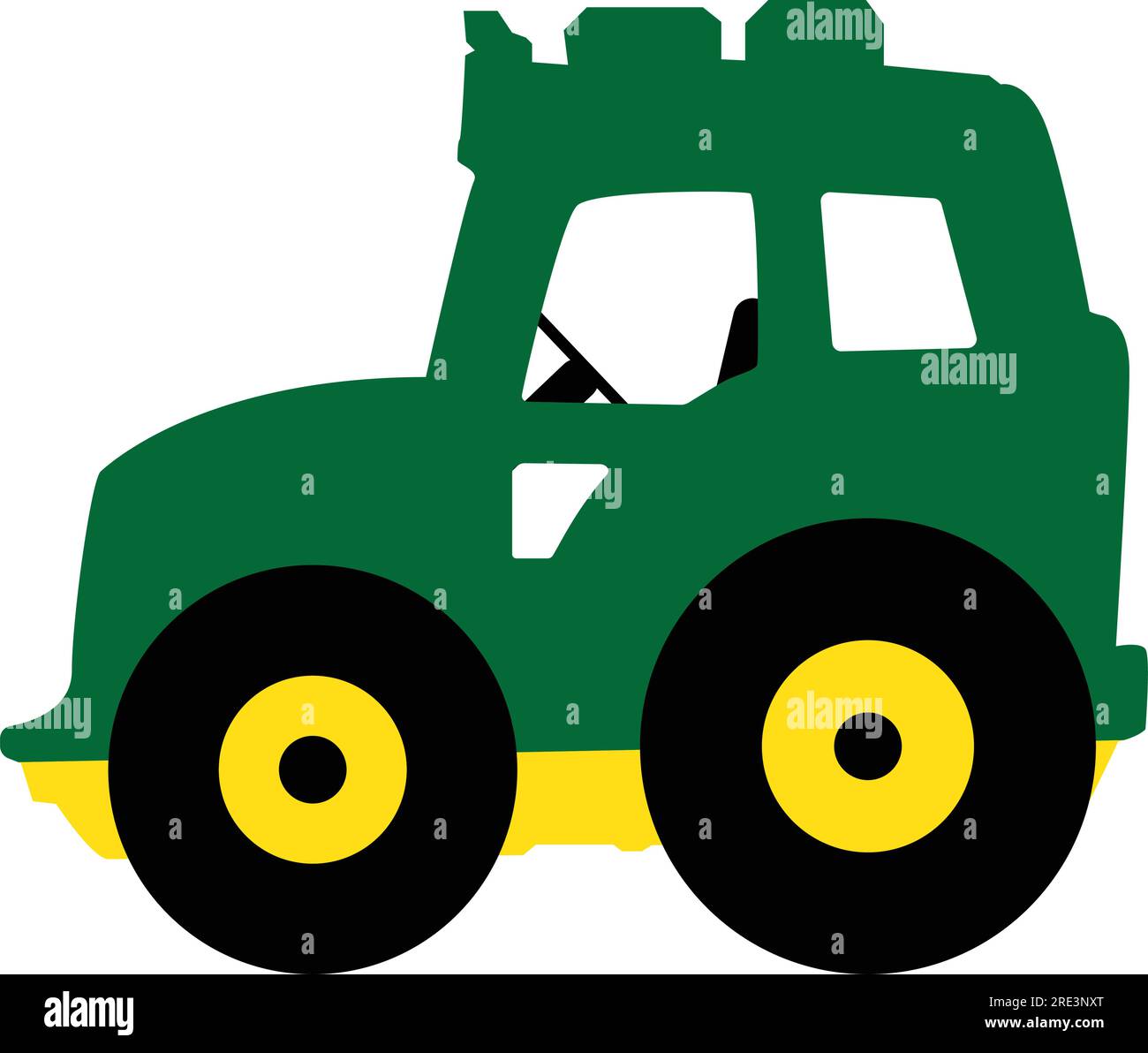 A cartoon farm tractor in vector Stock Vector Image & Art Alamy