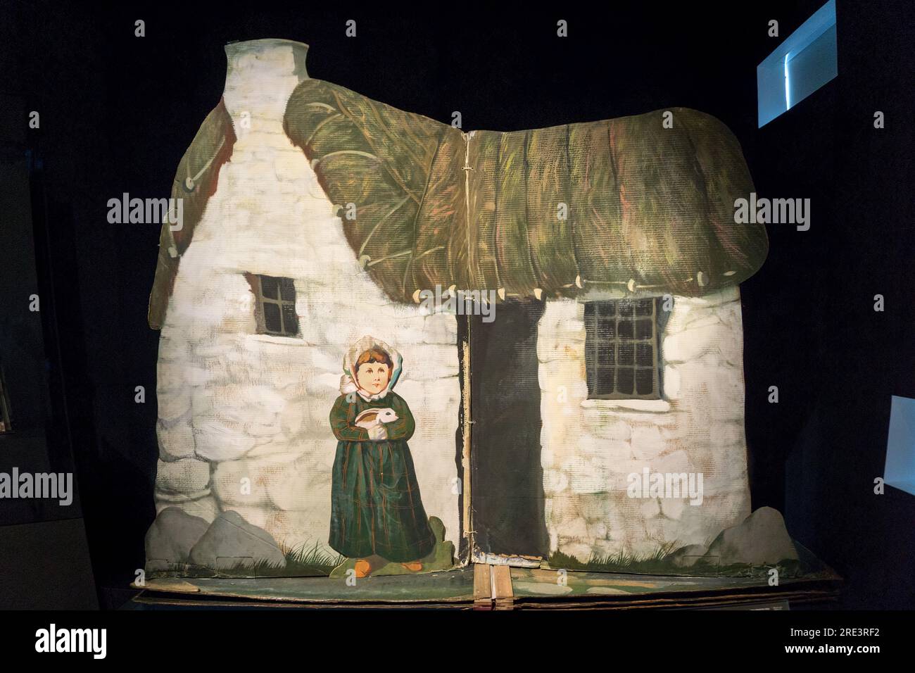 7:84 theatre company stage set for original production of The Cheviot, the Stag and the Black, Black Oil by John McGrath c1973.  Now in Dundee V&A. Stock Photo