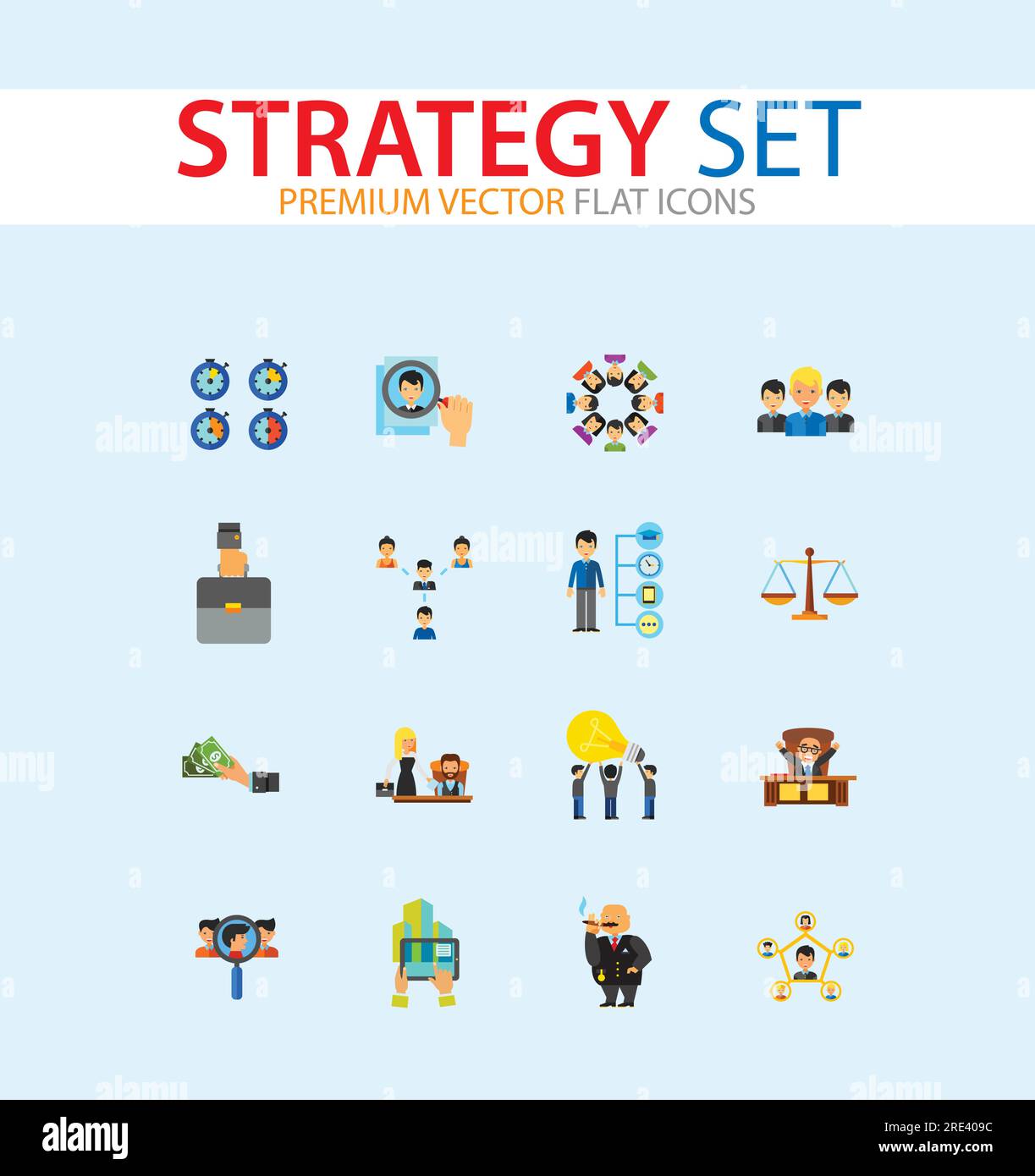 Strategy Icon Set Stock Vector Image & Art - Alamy