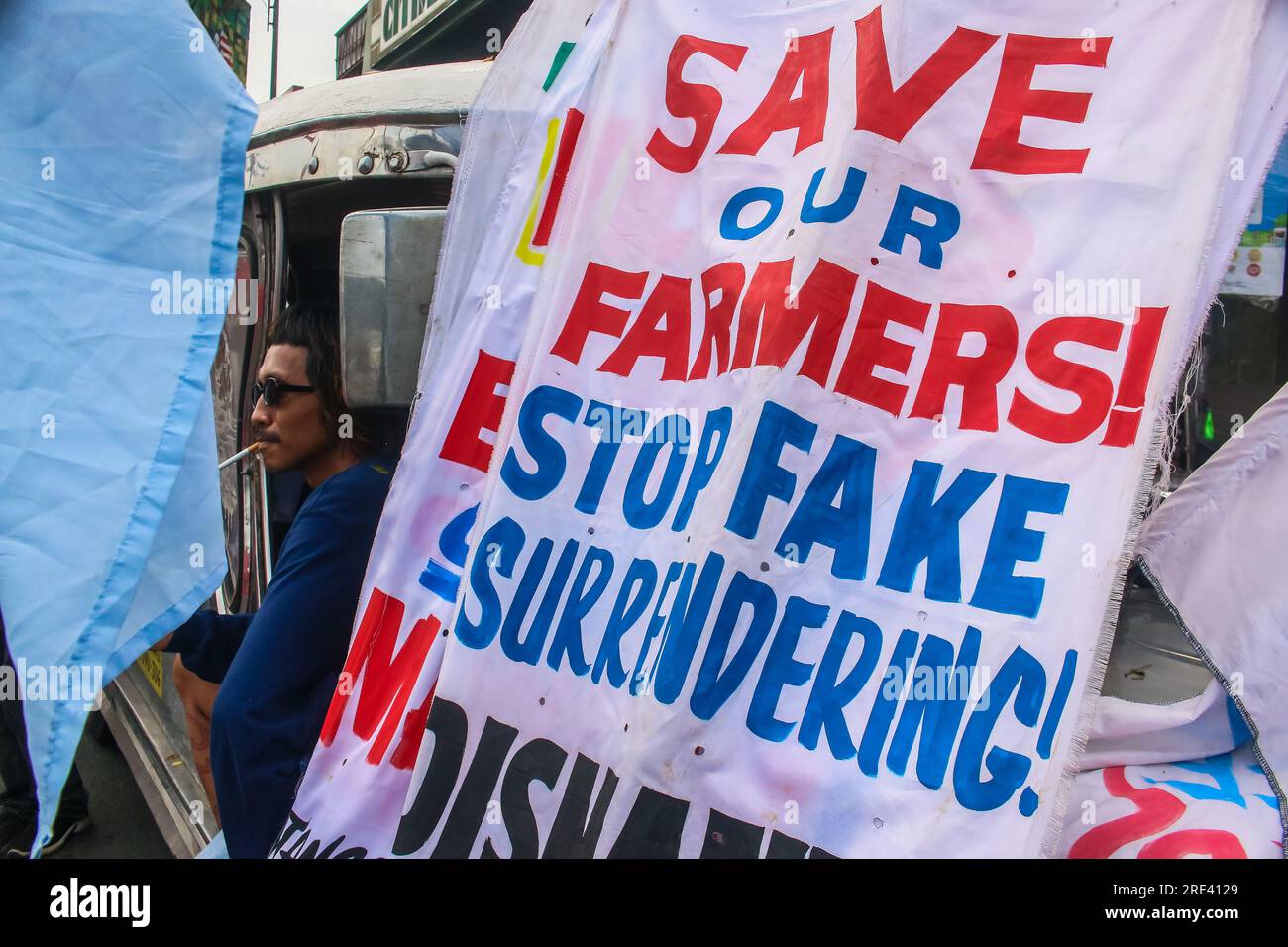 Quezon City Rizal Philippines 24th July 2023 Protesters Focuses On 