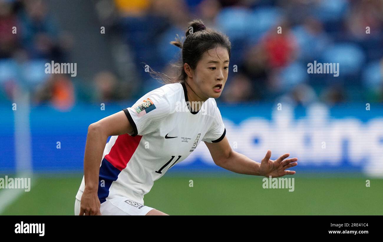 South Korea's Choe Yu-ri controls the ball during the Women's World Cup ...