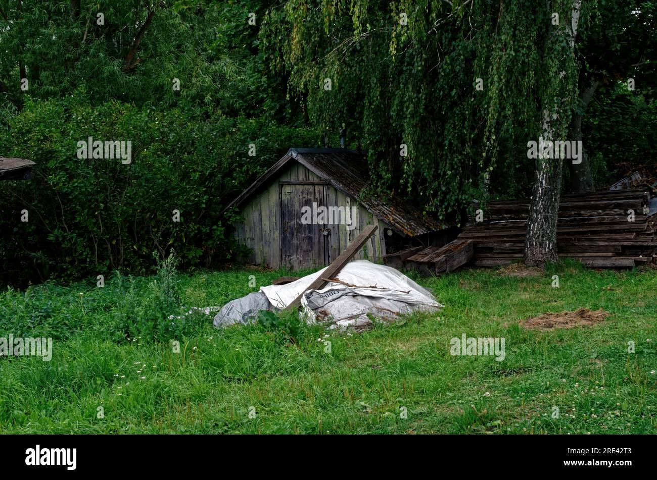 Old rural buildings in summer, Russia Stock Photo - Alamy