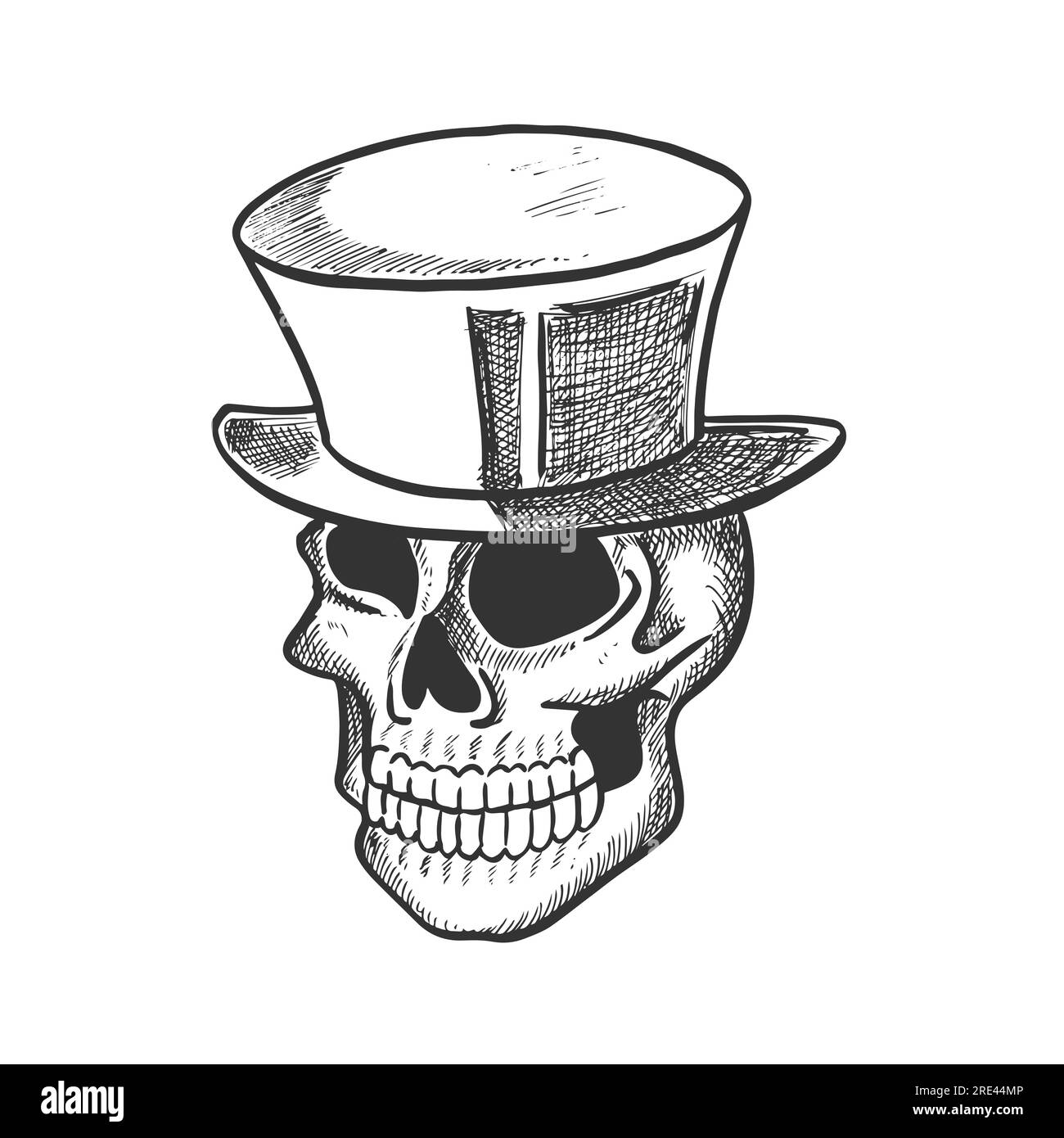 Angry Skull Sharp Teeth Isolated Dead Person Head Sketch Vector Stock  Vector by ©Seamartini 599759536