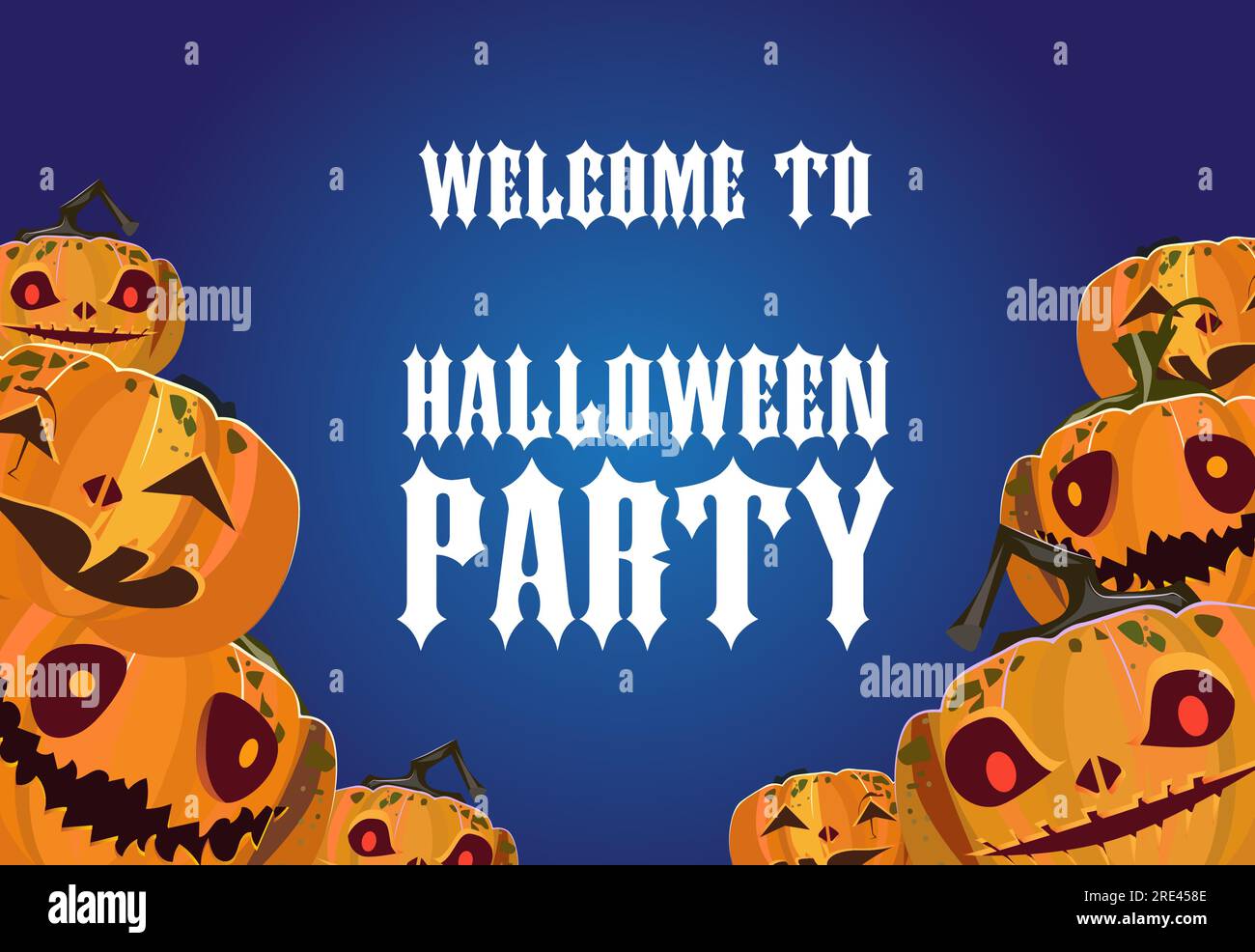 halloween-party-invitation-design-carved-pumpkins-stock-vector-image-art-alamy