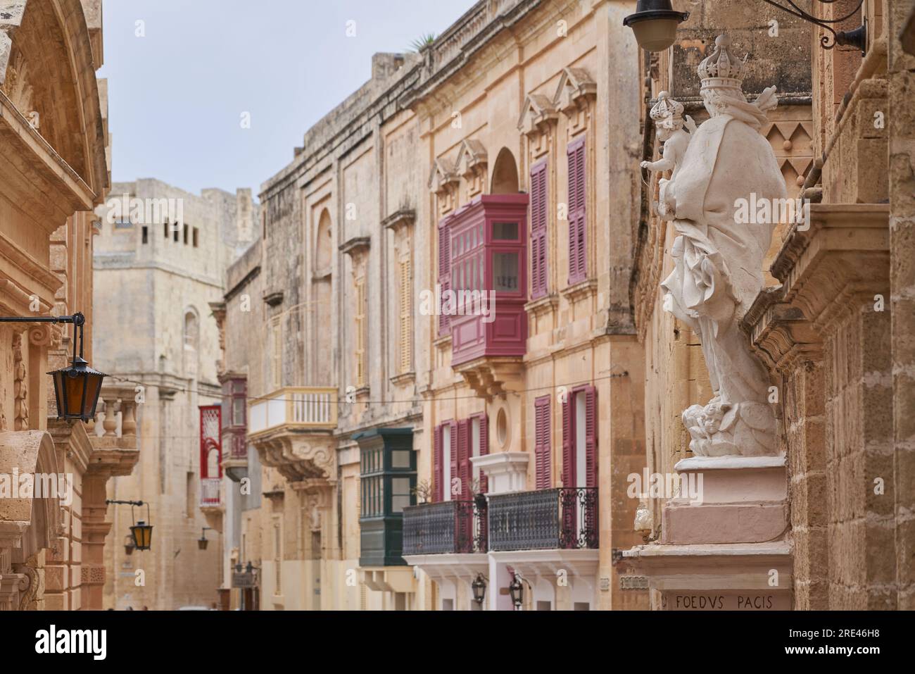 Historic Buildings Inside The Ancient Fortified City Of Rabat In Malta historic-buildings-inside-the-ancient-fortified-city-of-rabat-in-malta