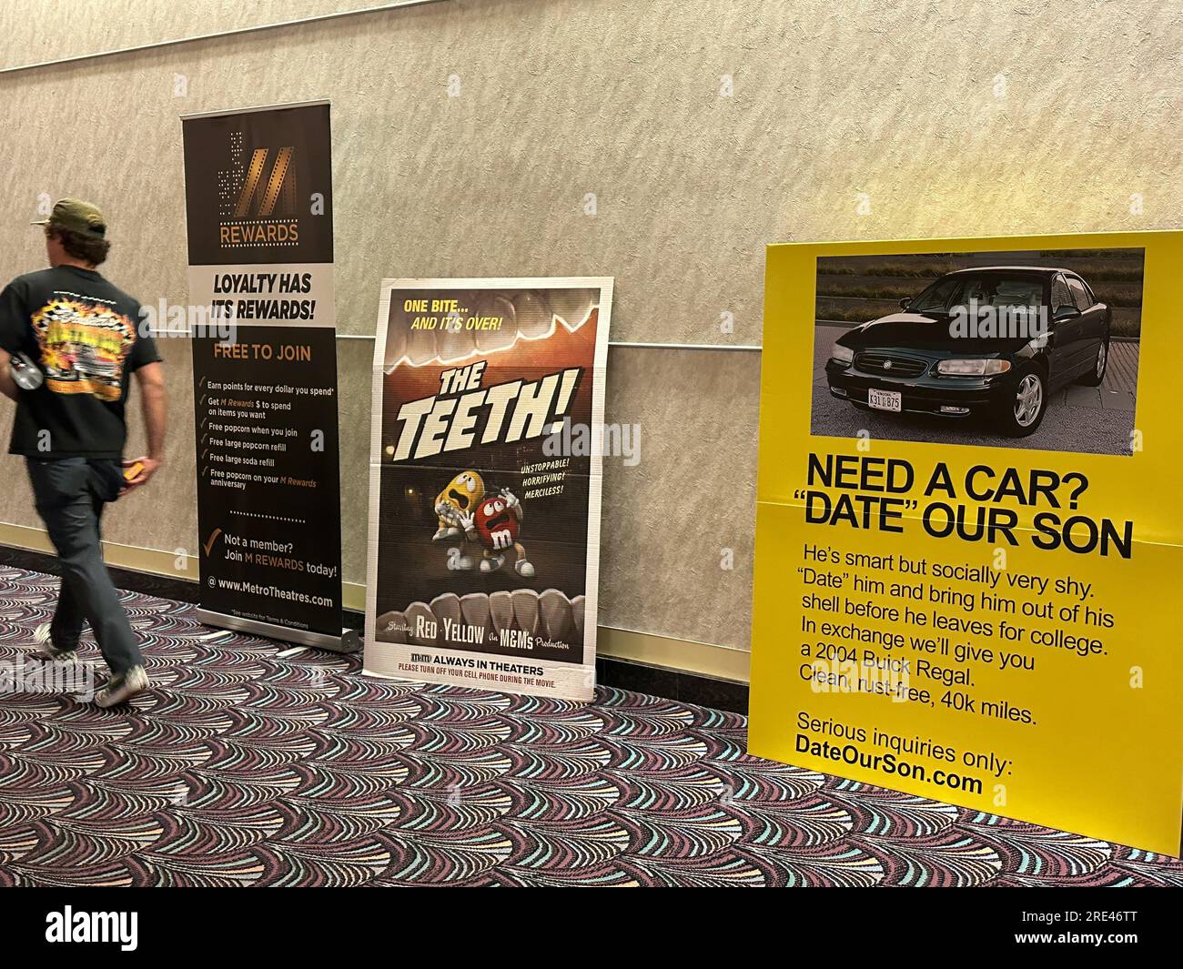 Santa Barbara, California, U.S.A. 24th July, 2023. Signs at the Paseo