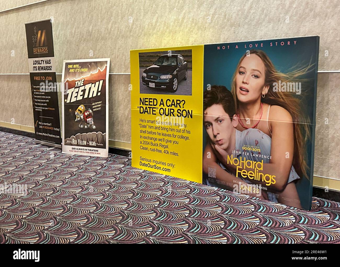 Santa Barbara, California, U.S.A. 24th July, 2023. Signs at the Paseo