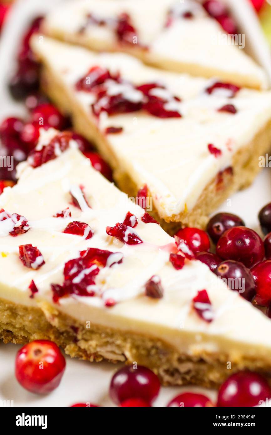 Cranberry bliss bar Stock Photo Alamy