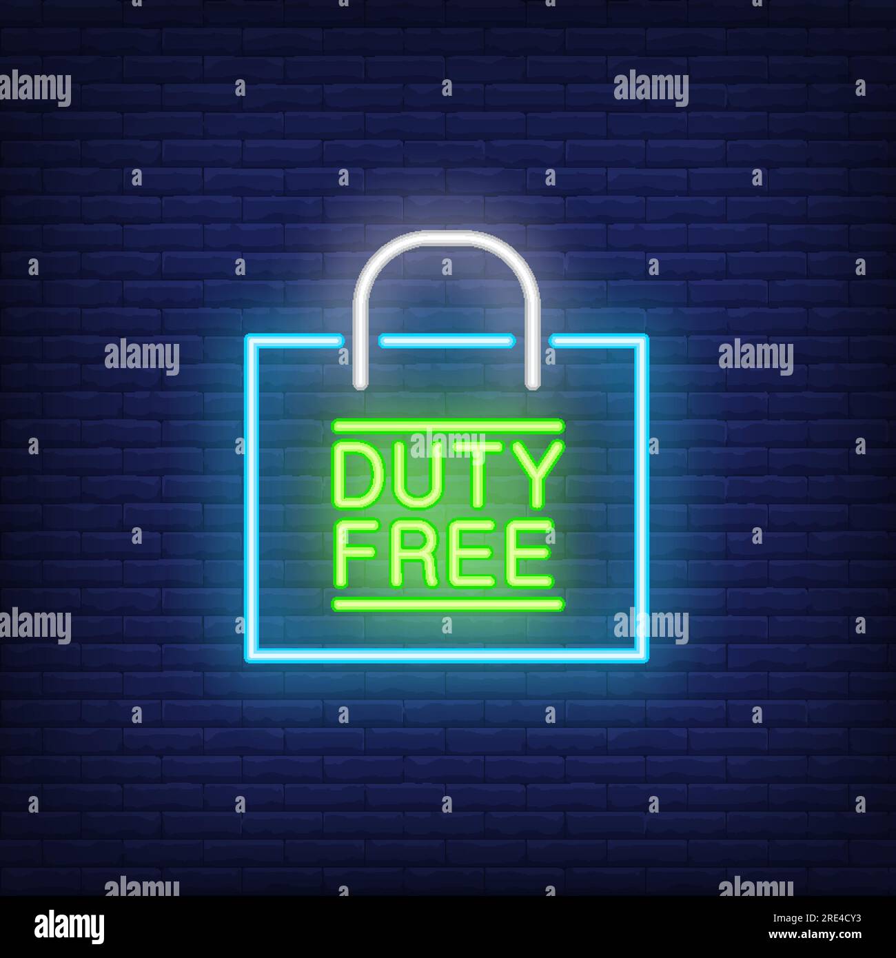 Duty free neon sign Stock Vector Image & Art Alamy