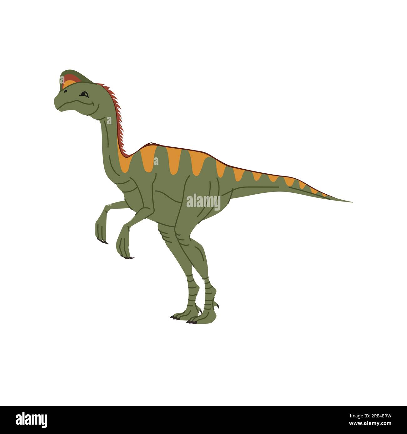 Dino T-rex, theropod extinct animal, theropod dinosaur cartoon personage. Vector tyrant lizard personage, Tyrannosaurus T-rex dinosaur Stock Vector