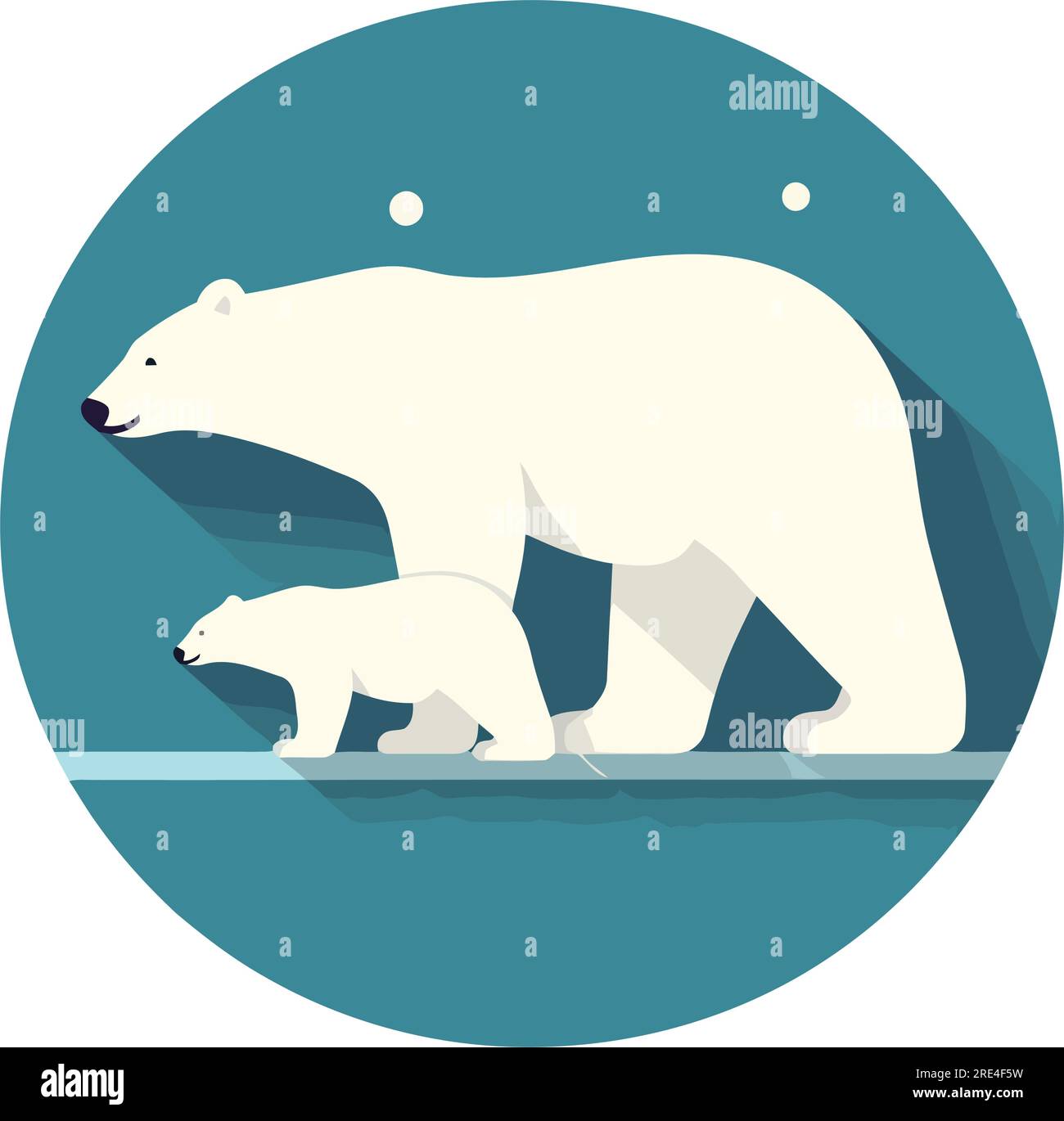 Bears in its environment Stock Vector Images - Alamy