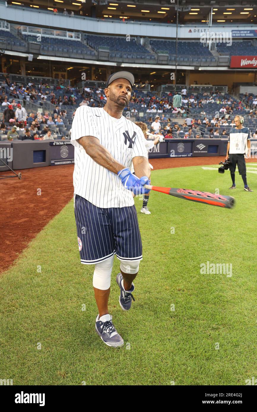 New York, NY, USA. 24th July, 2023. CC Sabathia at the 3rd Annual CC  Sabathia and Friends Celebrity Softball Game to benefit the PiCChin  Foundation at Yankee Stadium on July 24, 2023