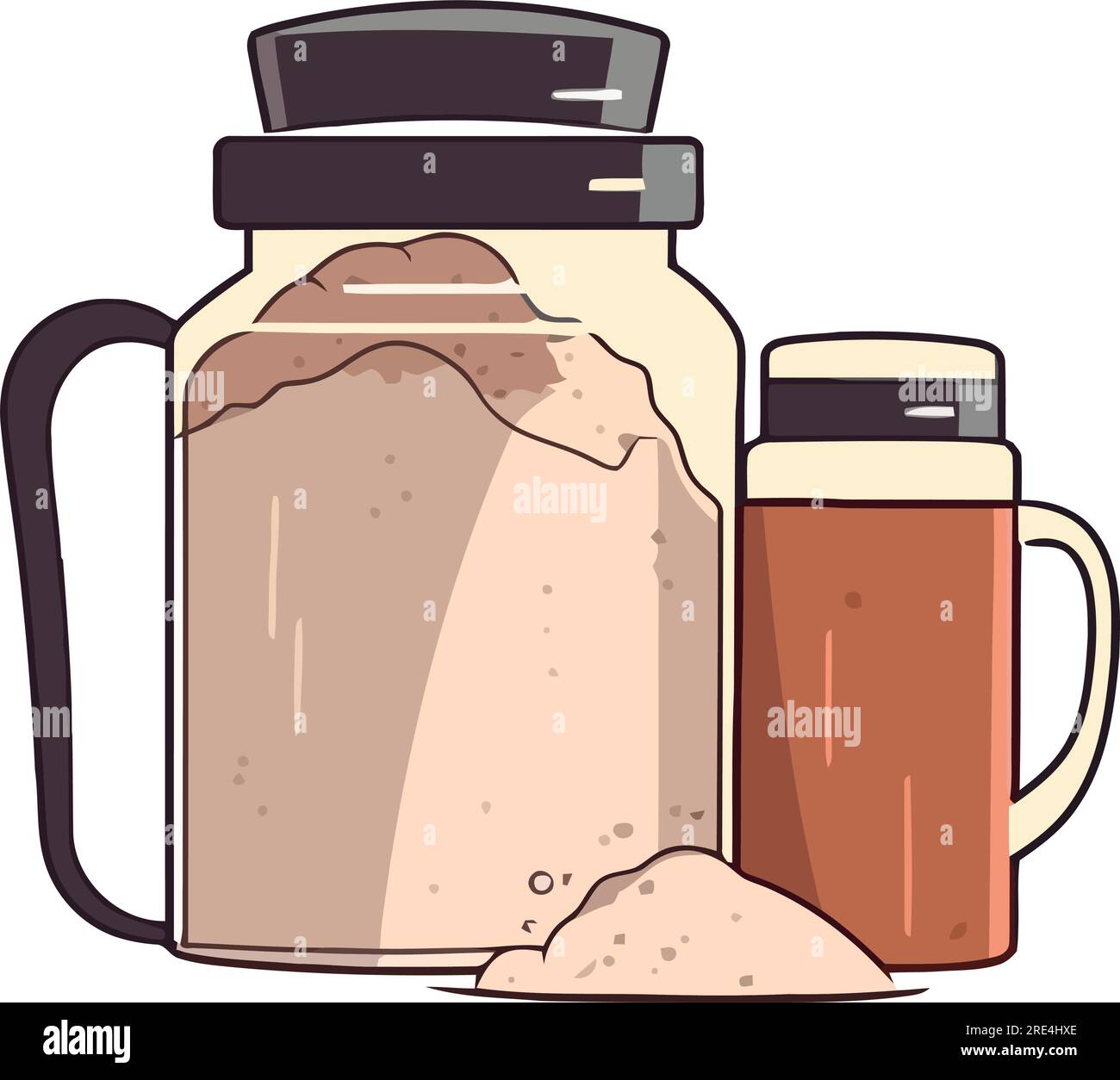 kitchen jars design over white Stock Vector Image & Art - Alamy