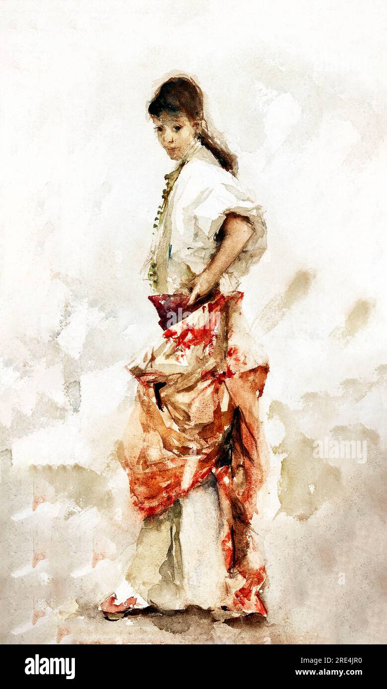 Girl in Spanish Costume by John Singer Sargent. Original from The Art