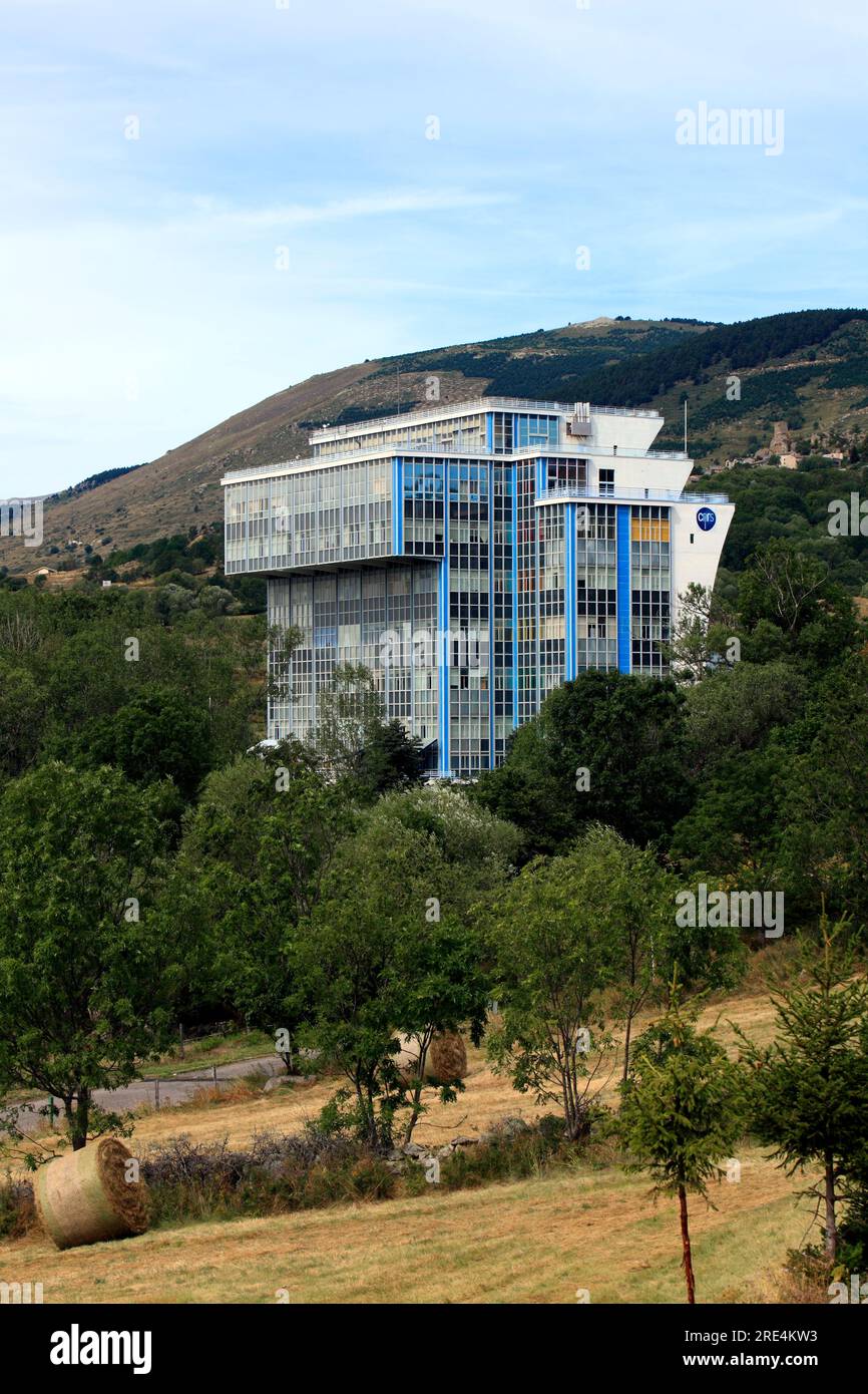 Installations of the Solar Furnace, CNRS, near Font Romeu. Pyrenees ...