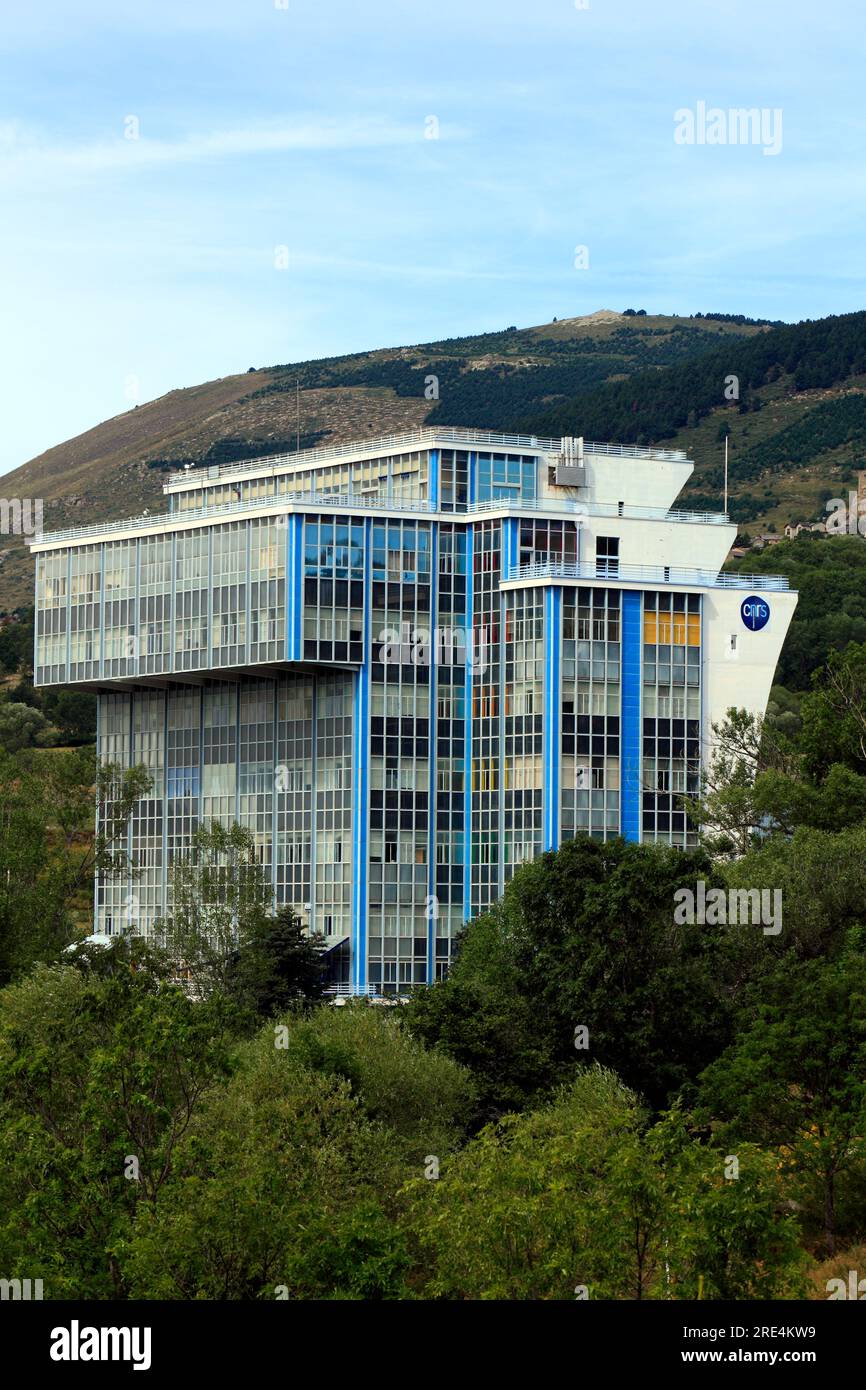 Installations of the Solar Furnace, CNRS, near Font Romeu. Pyrenees ...