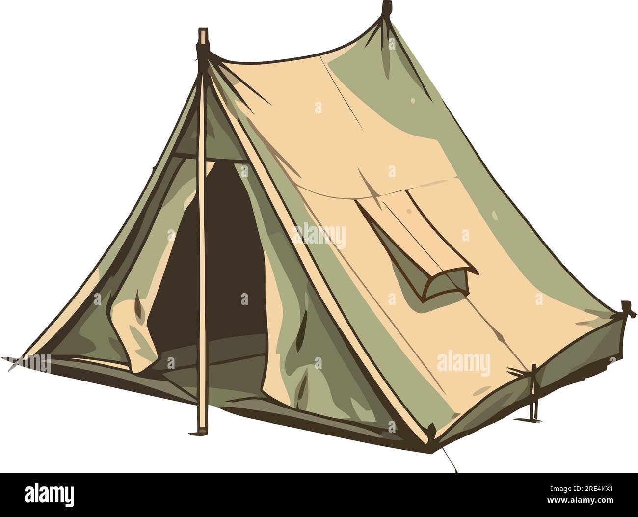 camping tent illustration over white Stock Vector Image & Art - Alamy