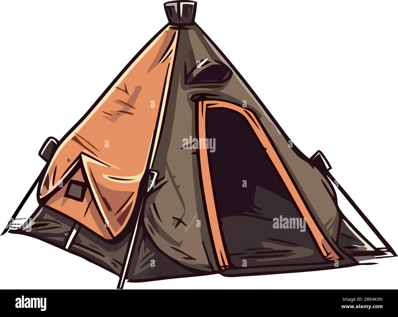 camping tent vector over white Stock Vector Image & Art - Alamy