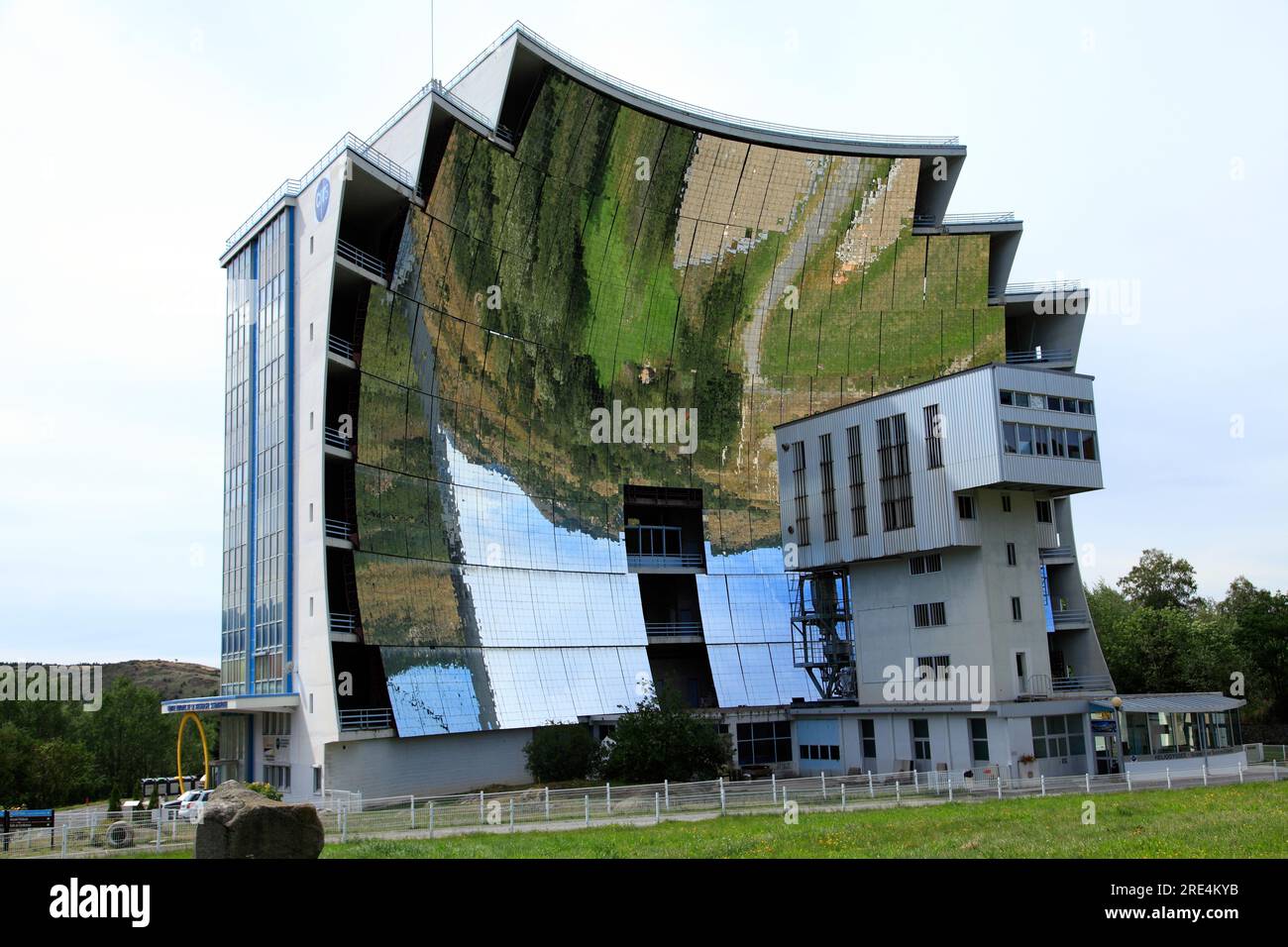 Installations of the Solar Furnace, CNRS, near Font Romeu. Pyrenees ...