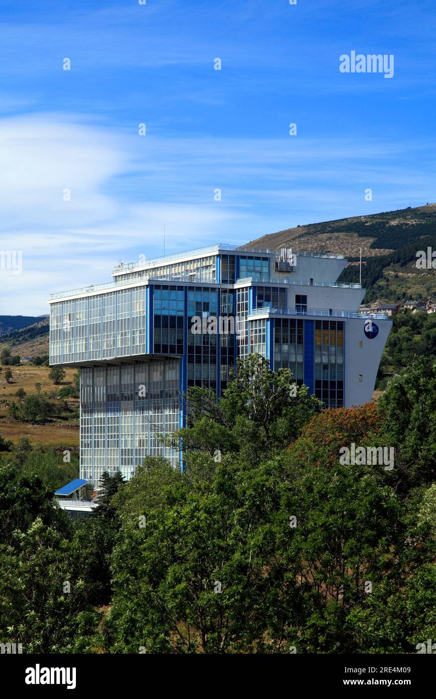 Installations of the Solar Furnace, CNRS, near Font Romeu. Pyrenees ...