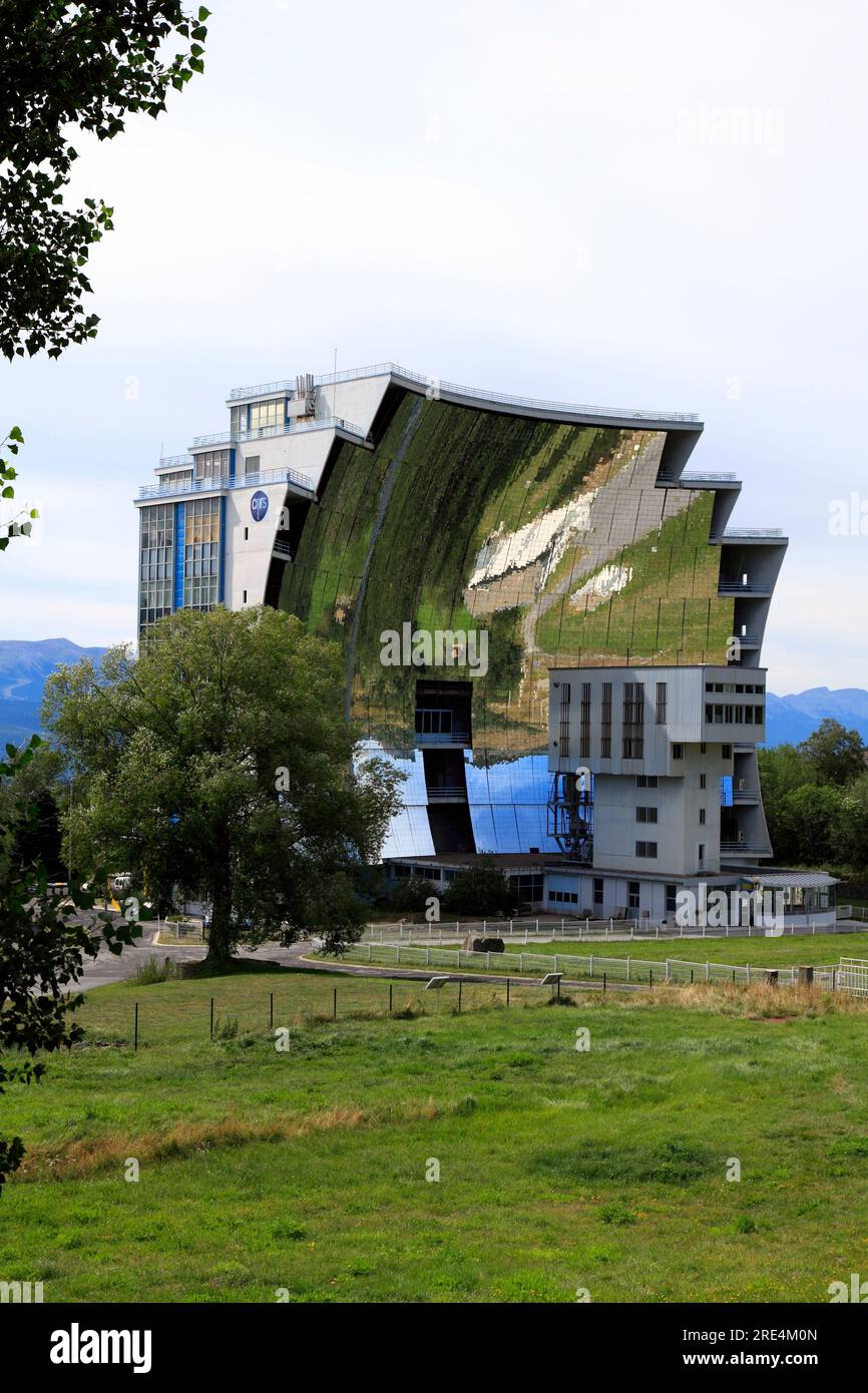 Installations of the Solar Furnace, CNRS, near Font Romeu. Pyrenees ...
