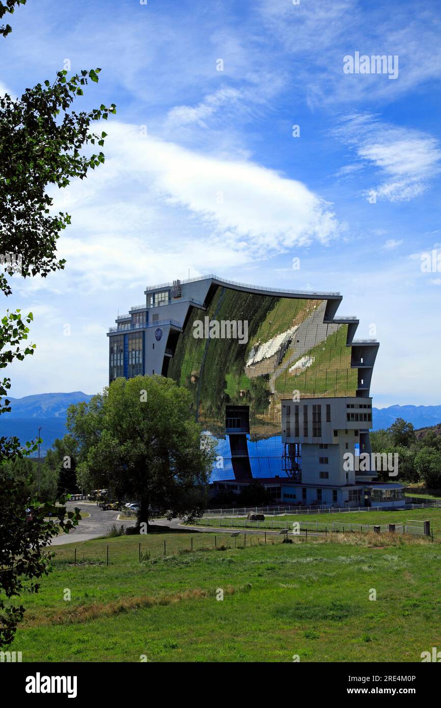 Installations of the Solar Furnace, CNRS, near Font Romeu. Pyrenees ...