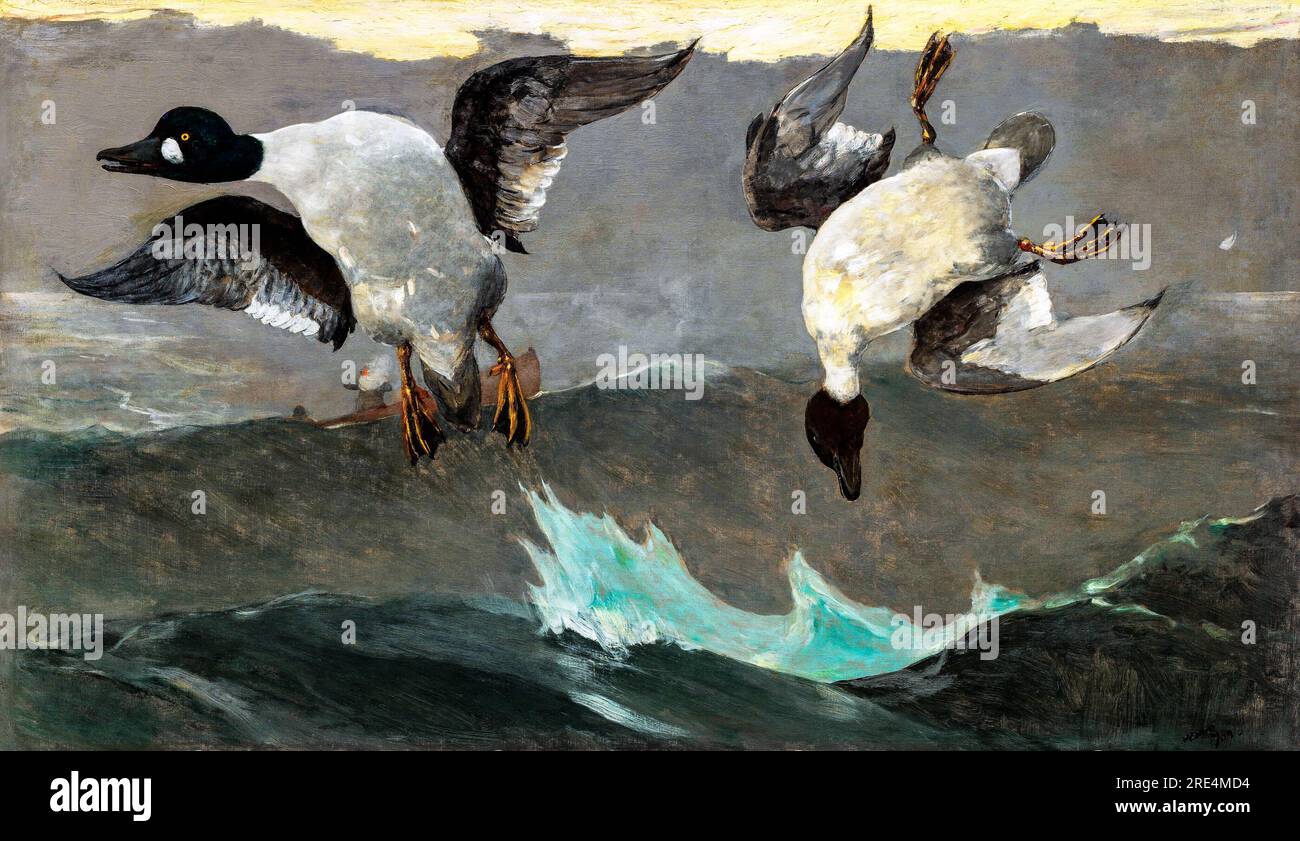 Right and Left by Winslow Homer. Original from The National Gallery of Art. Stock Photo