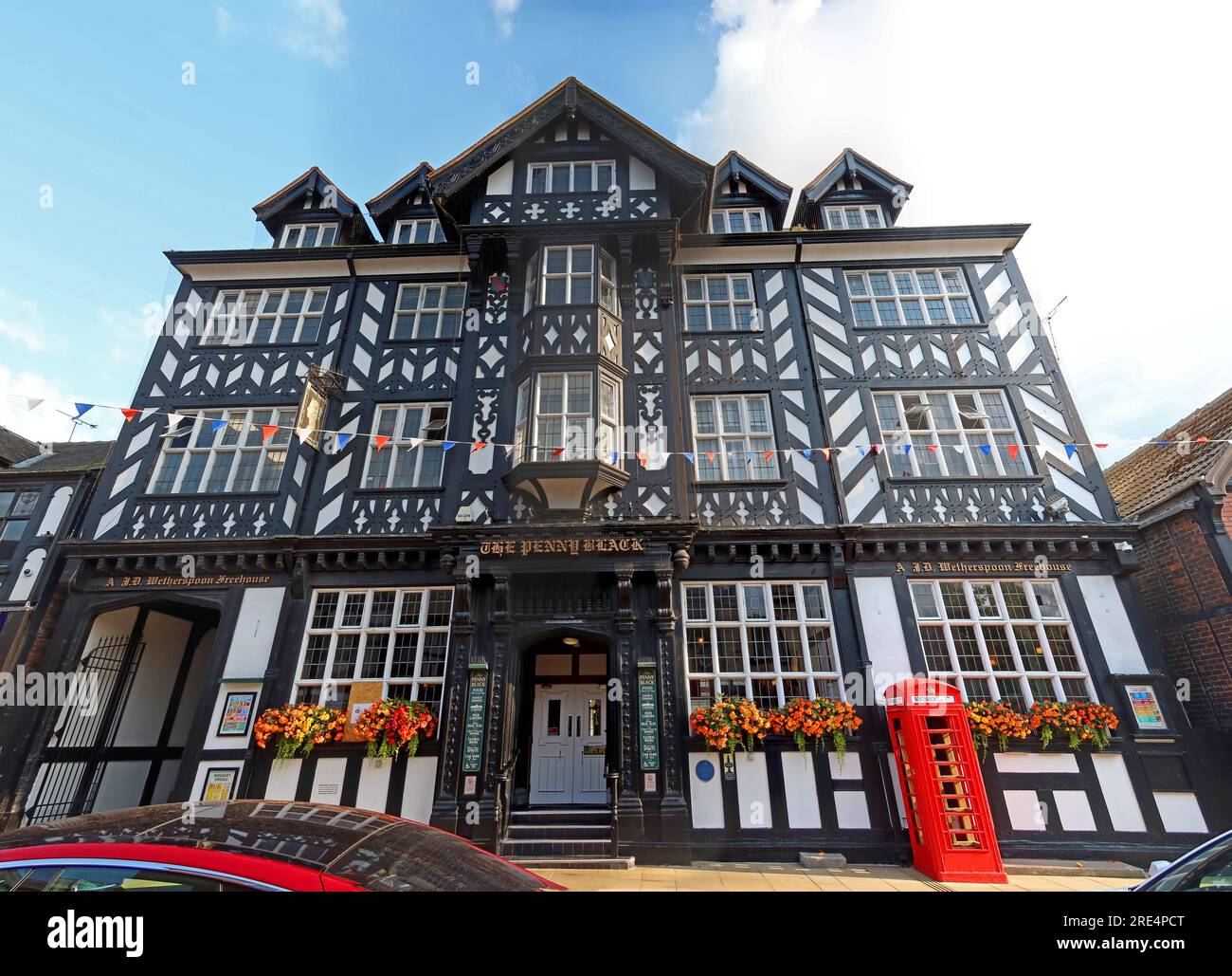 Purpose built liftable post office 1914, The Penny Black pub, JD Wetherspoons, 110 Witton Street, Northwich, Cheshire, CW9 5AB Stock Photo