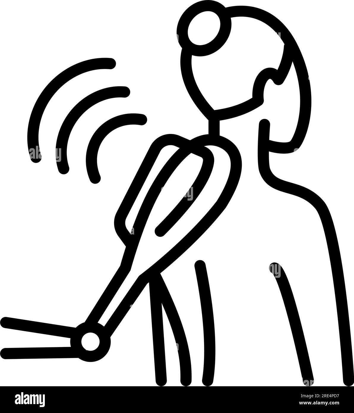 Physical Therapy Aid Icon Vector. Therapy Device And Laser