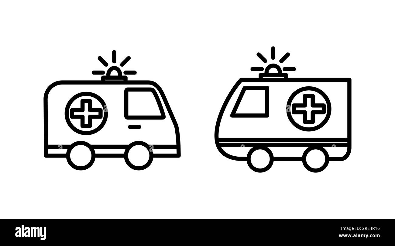 Ambulance icon vector. Ambulance car icon Stock Vector Image & Art - Alamy