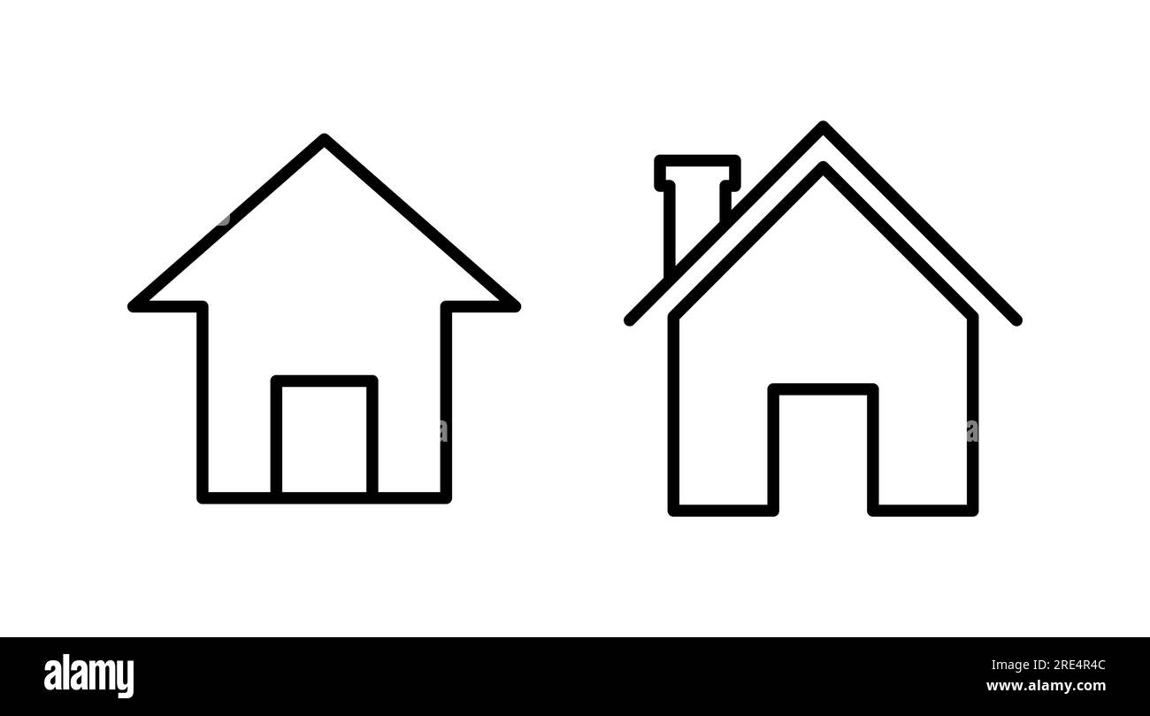 Home icon vector. House vector icon Stock Vector Image & Art - Alamy