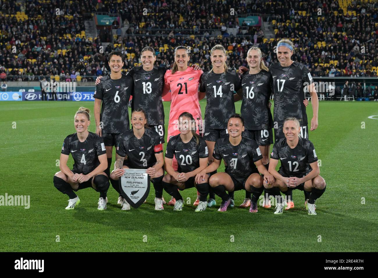 Wellington, New Zealand. 25th July, 2023. New Zealand Women soccer team
